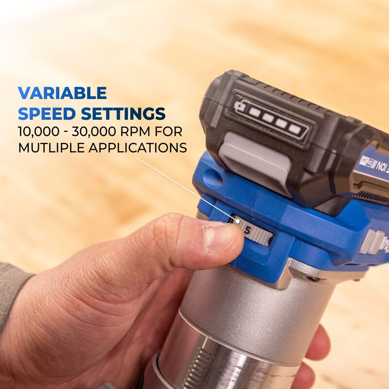 Kreg 20V Ionic Drive™ 1/4" Trim Router (Tool Only), , hi-res